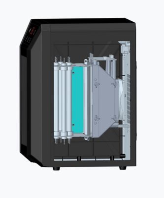 Image showing  Infrared Quartz Comfort Furnace, 6 Bulbs, Remote, Black, 5200 BTU