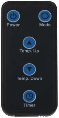 Image showing  Infrared Quartz Comfort Furnace, 6 Bulbs, Remote, Black, 5200 BTU