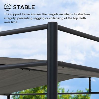 Image showing  Outdoor Softtop Metal Pergola