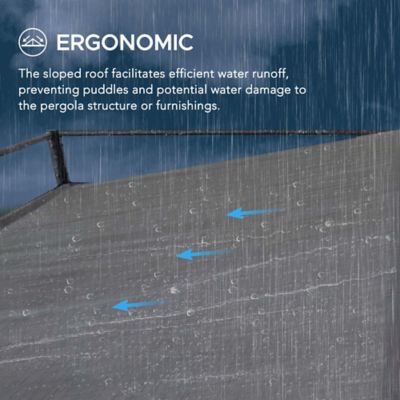 Image showing 7 th Sunjoy Outdoor Softtop Metal Pergola