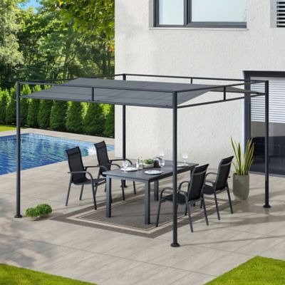 Image showing 8 th Sunjoy Outdoor Softtop Metal Pergola