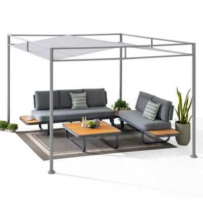 Image showing  Outdoor Softtop Metal Pergola