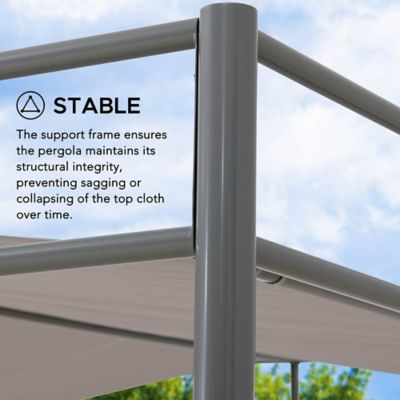 Image showing 5 th Sunjoy Outdoor Softtop Metal Pergola