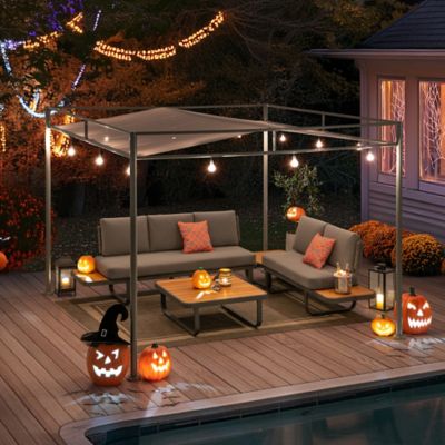 Image showing 8 th Sunjoy Outdoor Softtop Metal Pergola