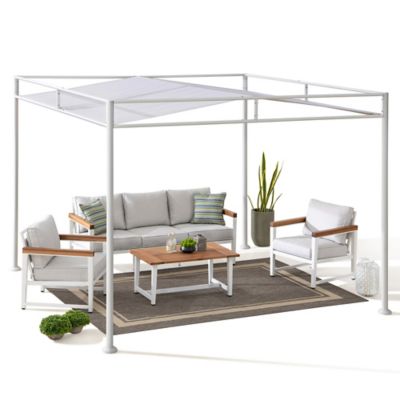 Image showing  Outdoor Softtop Metal Pergola