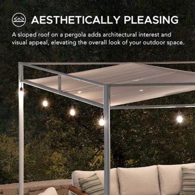 Image showing  Outdoor Softtop Metal Pergola