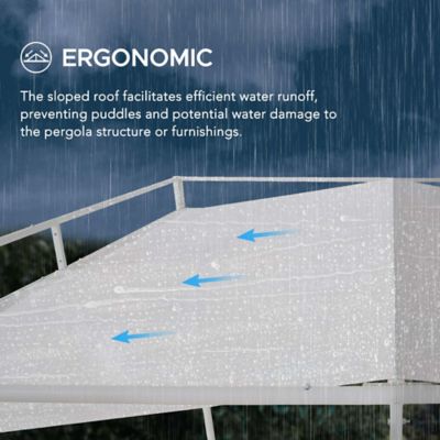 Image showing  Outdoor Softtop Metal Pergola