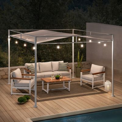 Image showing 8 th Sunjoy Outdoor Softtop Metal Pergola