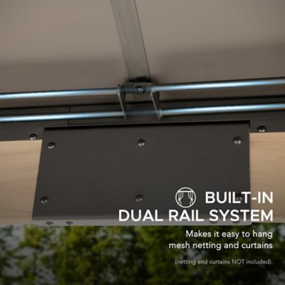 Image showing 6 th Sunjoy Outdoor Wooden Frame Hardtop Gazebo