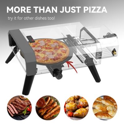 Image showing 7 th Royal Gourmet Portable Gas Pizza Oven with Pizza Stone
