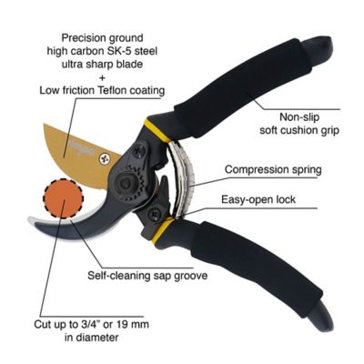 Image showing  Bypass Pruner Garden Shears Extra Sharp