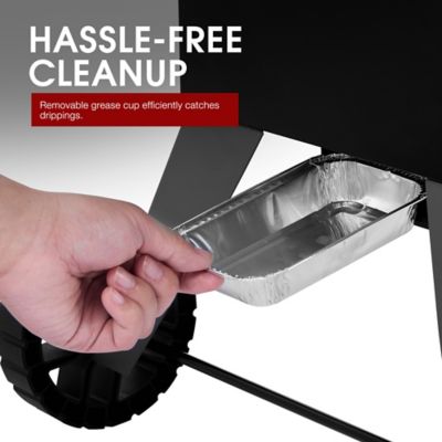 Image showing 7 th Royal Gourmet Analog Electric Smoker With 3 Chrome-Plated Smoking Racks, Clear Viewing Window, 1350 W Output