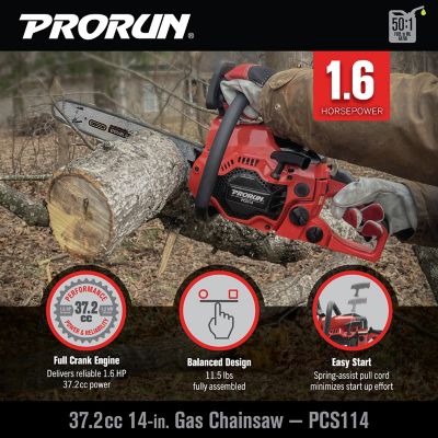 Image showing  37.2 cc 14 in. Gas-Powered 2-Cycle Chainsaw