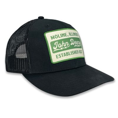 Image showing 1 th John Deere adult unisex Vintage Patch Trucker Cap
