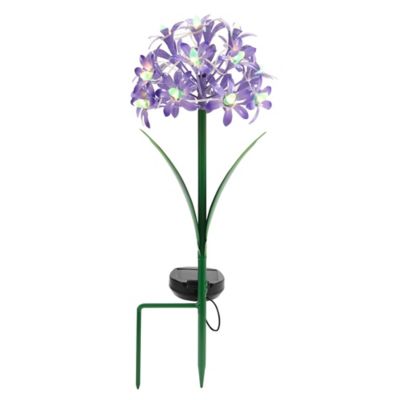 Image showing 2 th Red Shed 18 in. Solar Flower Garden Stake, Purple