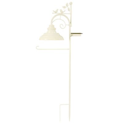 Image showing  48 in. Solar Bird Flag Stake, White