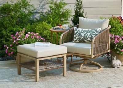 Image showing  Hanford Hanford Outdoor Swivel Chair, Gray