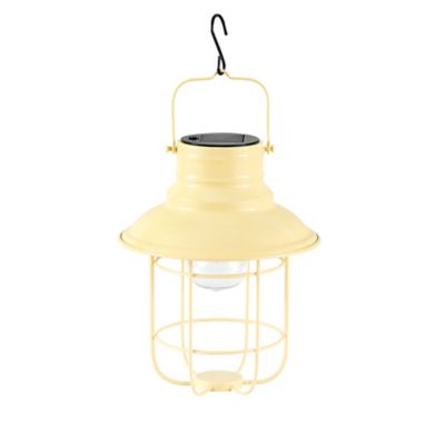 Red Shed 10 in. Solar Wall Lantern, Yellow
