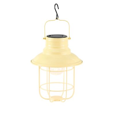 Image showing  10 in. Solar Wall Lantern, Yellow