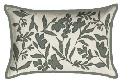 Red Shed Cotton Embroidery Cushion, 12 x 20in.