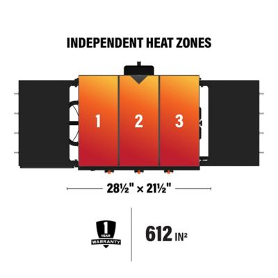 Image showing 7 th Blackstone Griddle Original 28 in. XL Omnivore with hood