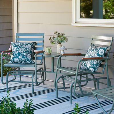 Image showing  Cluster Bloom Ceramic Vase with Faux Florals, 15 in.