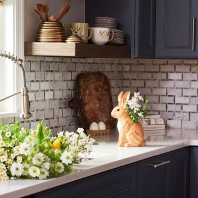 Image showing  Bunny Resin Flower Vase, 10.6 in.