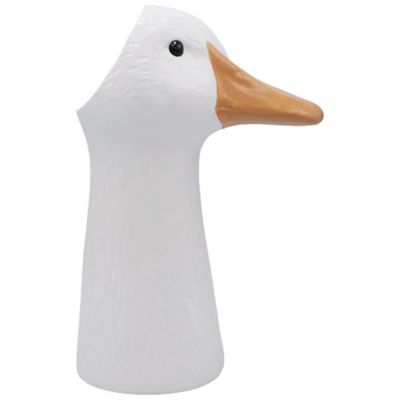 Image showing  Goose Resin Flower Vase, 10 in.