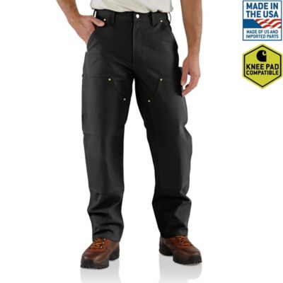 Carhartt Men's Mid-Rise Firm Duck Double-Front Dungaree Pants