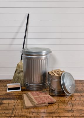 Image showing  20 gal. Galvanized Steel Utility/Trash Can