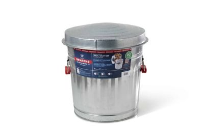 Image showing 5 th Behrens 10 gal. Galvanized Steel Utility/Trash Can