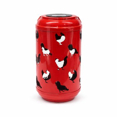 Red Shed 12 in. Solar Chicken Lantern