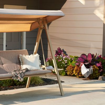 Image showing  Indoor/Outdoor Metal Hen Statue, 20.5 in.