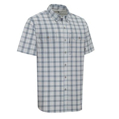 Image showing  Men's Patterned Short-Sleeve Button-Down Outdoorsman Shirt