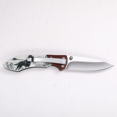 Image showing  Labrador Brown White Folding Knife