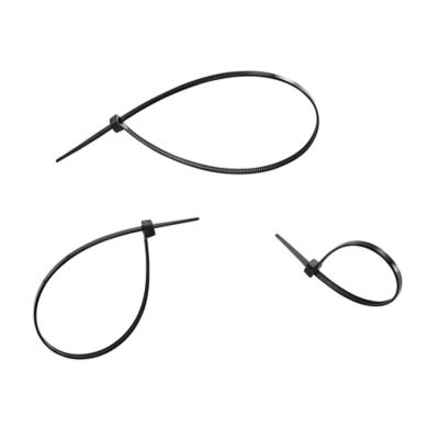 Image showing  Assorted Heavy-Duty Cable Ties, Black, 600 pk.