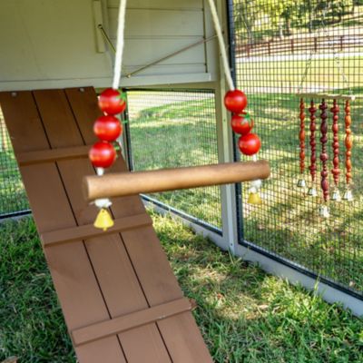 Image showing  Wooden Tomato Chicken Swing
