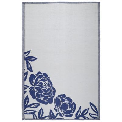 Image showing 3 th Red Shed Reversible Polypropylene Outdoor Rug, 5 ft. x 7 ft.