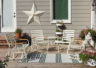 Image showing 1 th Red Shed Reversible Polypropylene Outdoor Rug, 5 ft. x 7 ft.