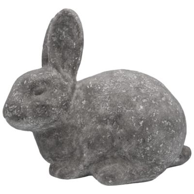 Red Shed Indoor/Outdoor Cement Bunny Statue, 9.5 in.