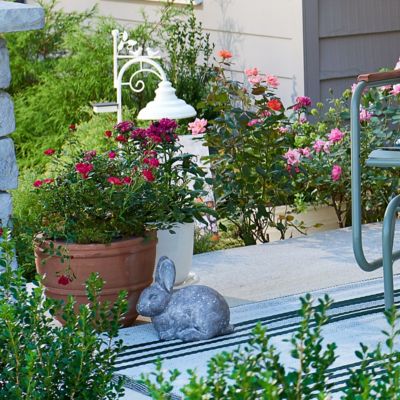 Image showing  Indoor/Outdoor Cement Bunny Statue, 9.5 in.