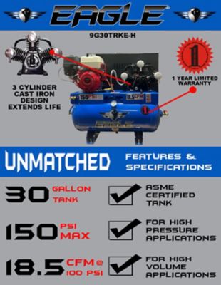 Image showing 3 th Eagle 9HP Truckmount Compressor with Elec Start