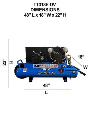 Image showing  Dual Voltage Wheelbarrow Style Compressor