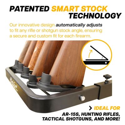 Image showing  5 Gun Wall Rack Smart Stock Technology