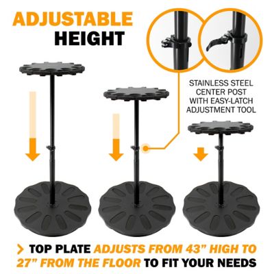 Image showing  12 Gun Spinning Storage Rack Black