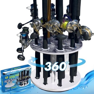 Rush Creek Creations Reel Salty Saltwater Spinning 12 Rod Rack