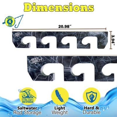 Image showing  Reel Salty 4 Rod Wall/Ceiling Rack 1PK