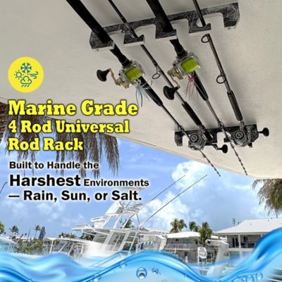Image showing  Reel Salty 4 Rod Wall/Ceiling Rack 1PK
