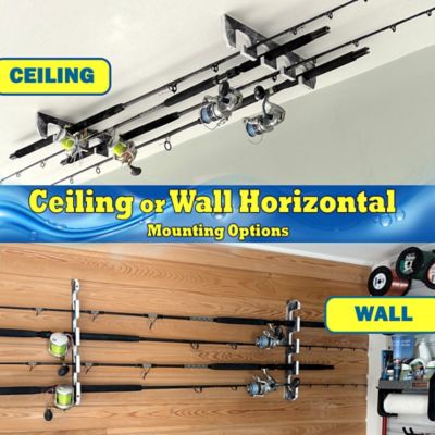 Image showing  Reel Salty 4 Rod Wall/Ceiling Rack 1PK