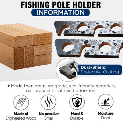 Image showing  Gray/White 8 Rod Wall/Ceiling Rack - 2 Pack